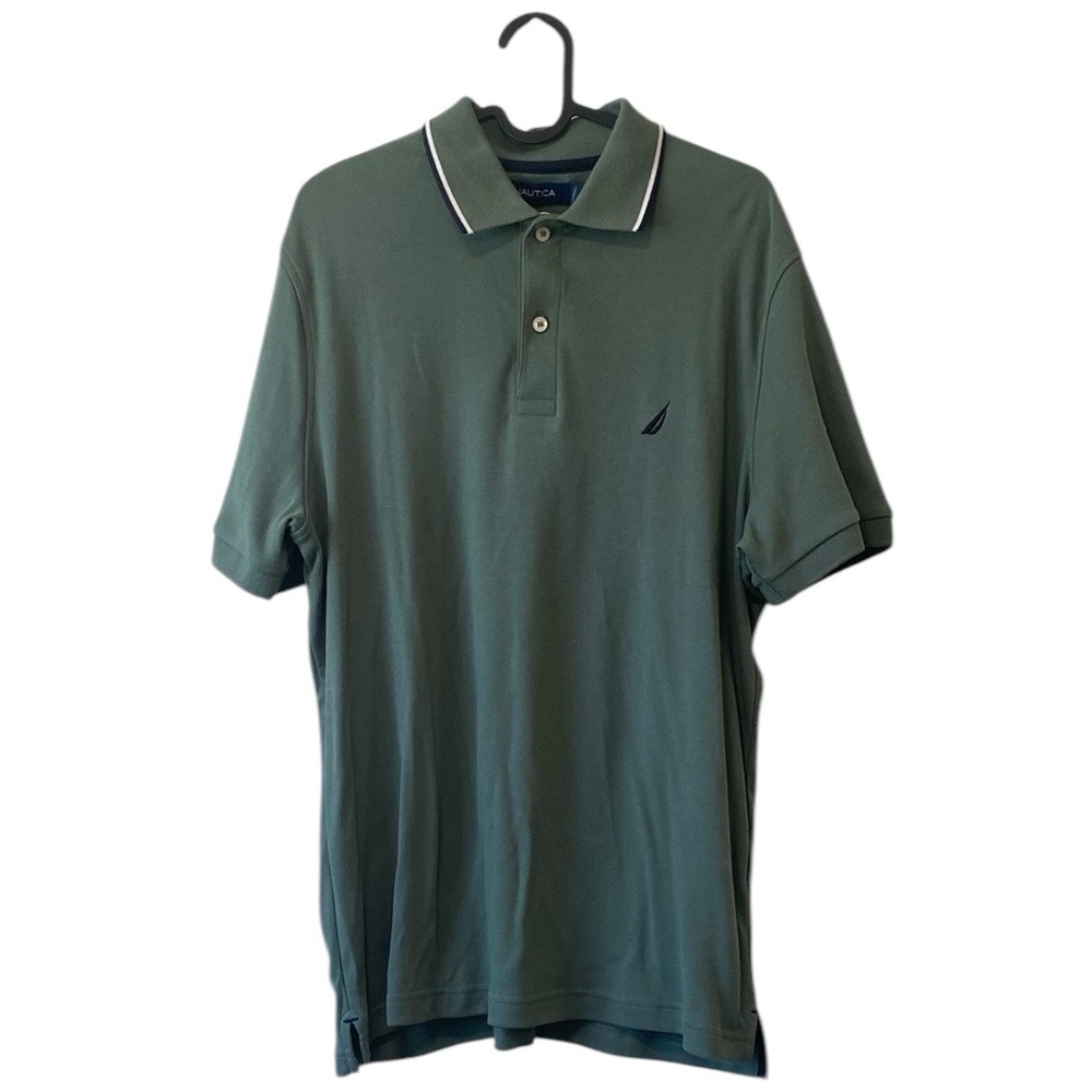 Nautica Men's Green Polo Shirt